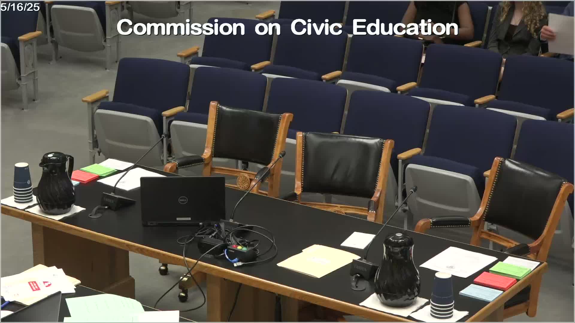 Commission committee reports recommended statutory changes to membership and quorum; legislation delayed by session limits