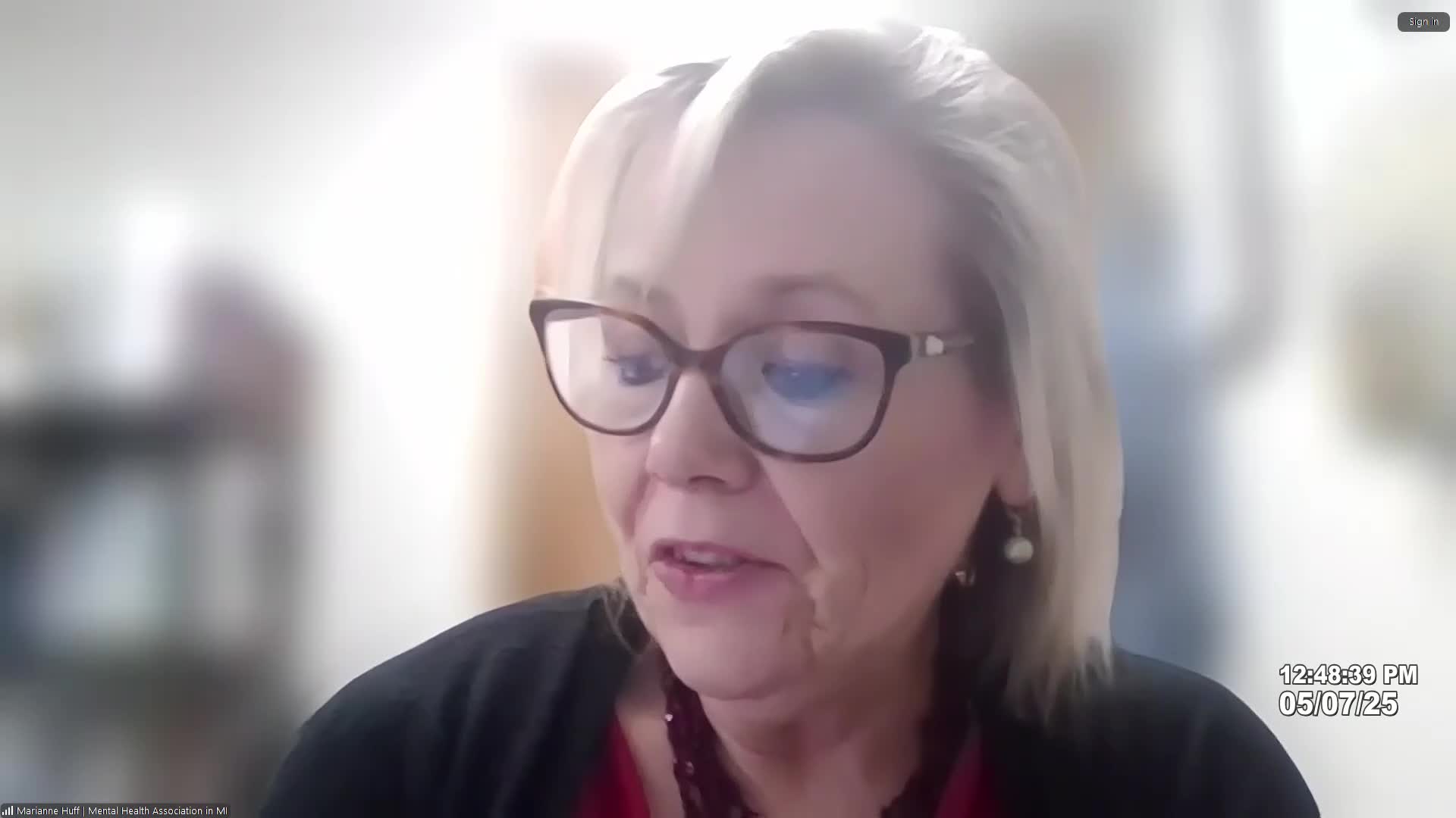 Speaker advocates for proactive mental health treatment in legislative testimony