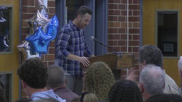 Teacher honors Jerry Fall with Greyhound Gala Award for academic growth