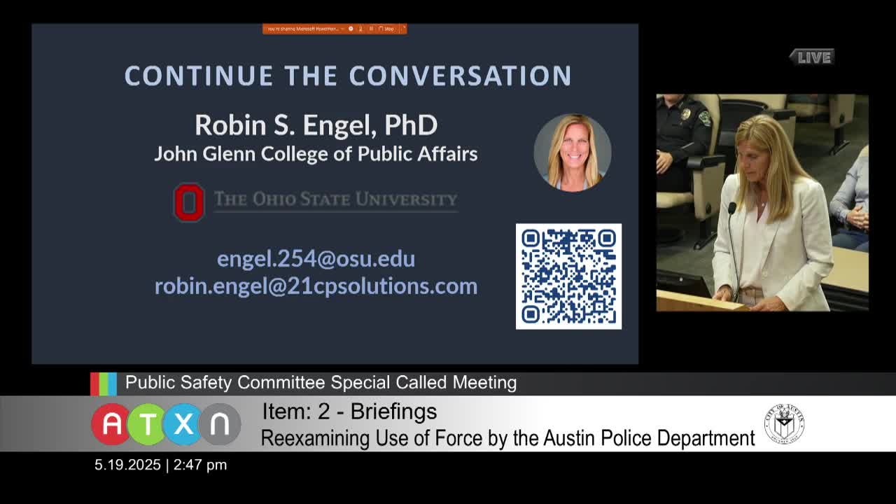 Austin Police Department initiates comprehensive external review and training program for use of force