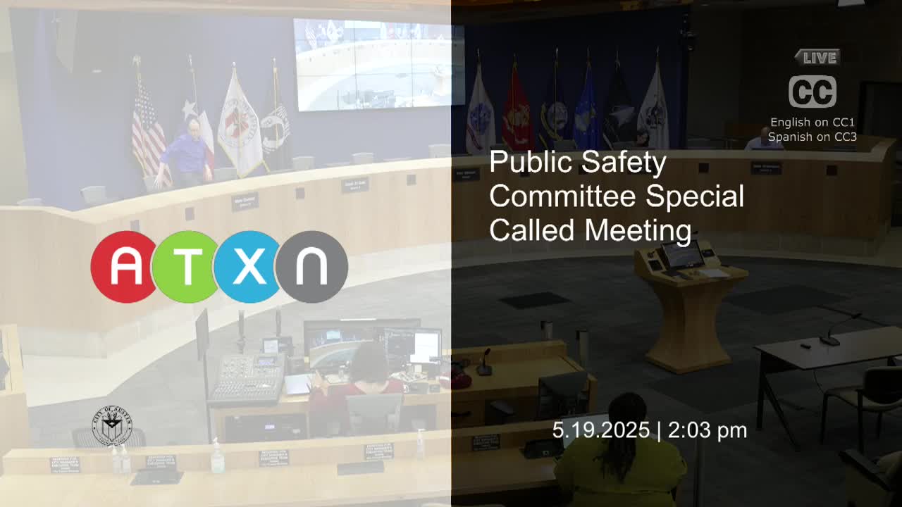 Austin Public Safety Committee reviews police use of force policies