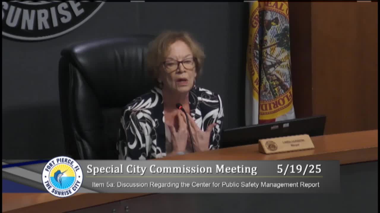Fort Pierce Commission addresses police chief resignation and support for officers