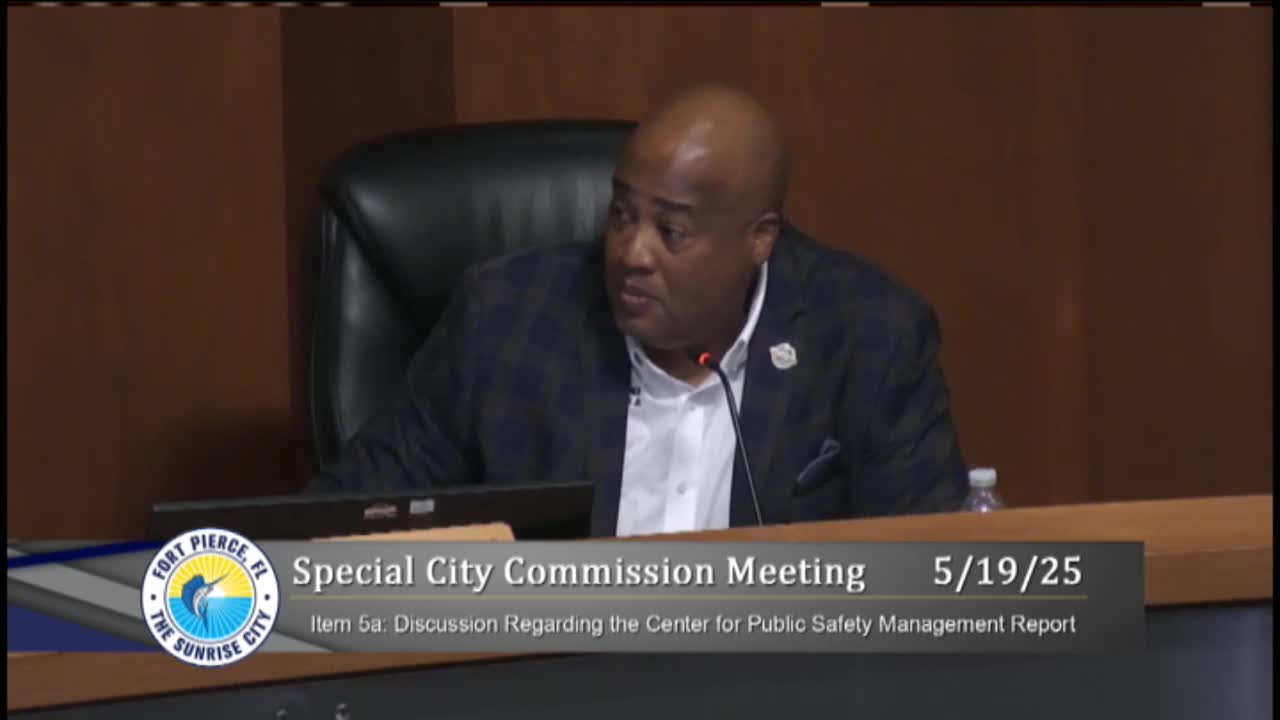 Fort Pierce City Commissioners Address Police Department Funding and Leadership Challenges