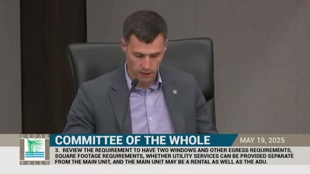 City Council reviews new ADU regulations following Iowa state law changes