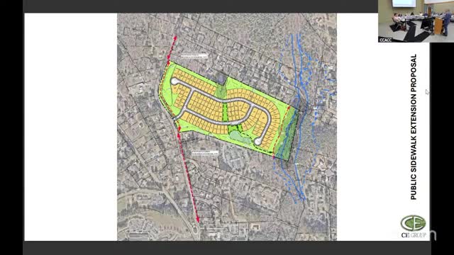 Mark Ashness presents multifamily rezoning proposal for Oakwood community development