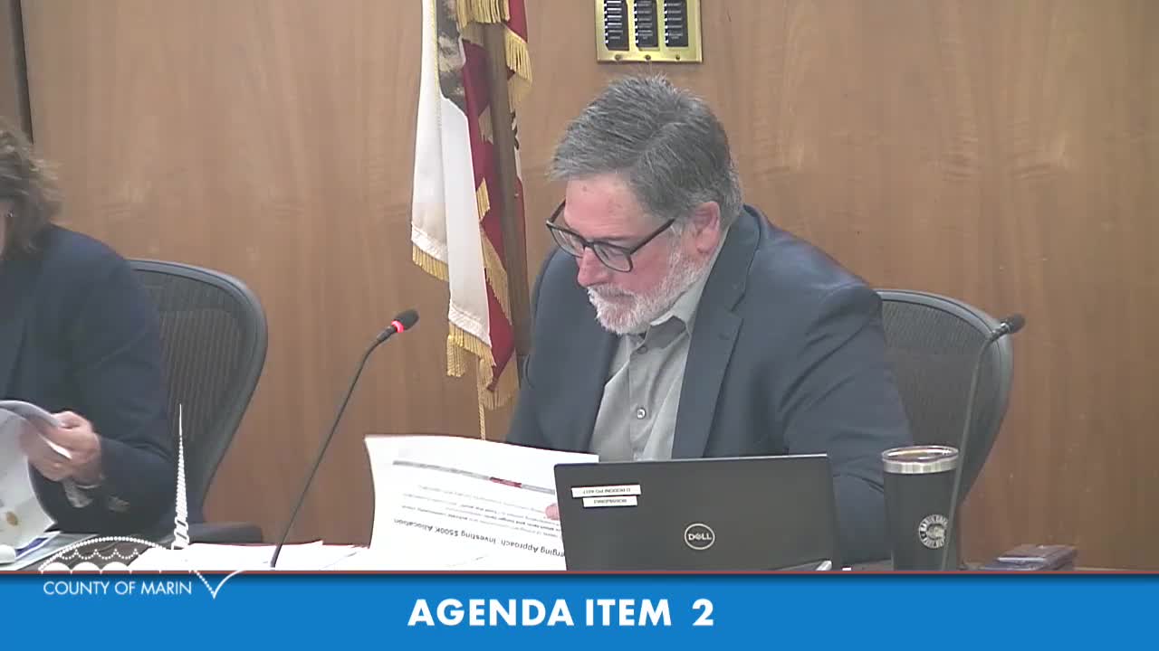 Marin County Board Addresses CDBG Funding and Health Services Programs