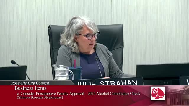 Roseville City Council discusses penalties for multiple business violations amid regulatory review