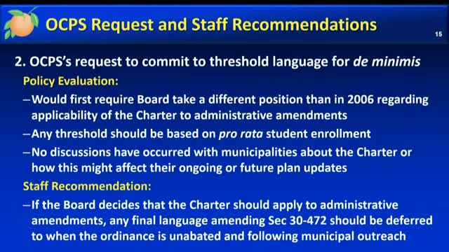 Orange County Board reviews Vision 2050 plan amid zoning and school capacity concerns