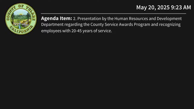 Health and Human Services Agency honors employees for decades of service