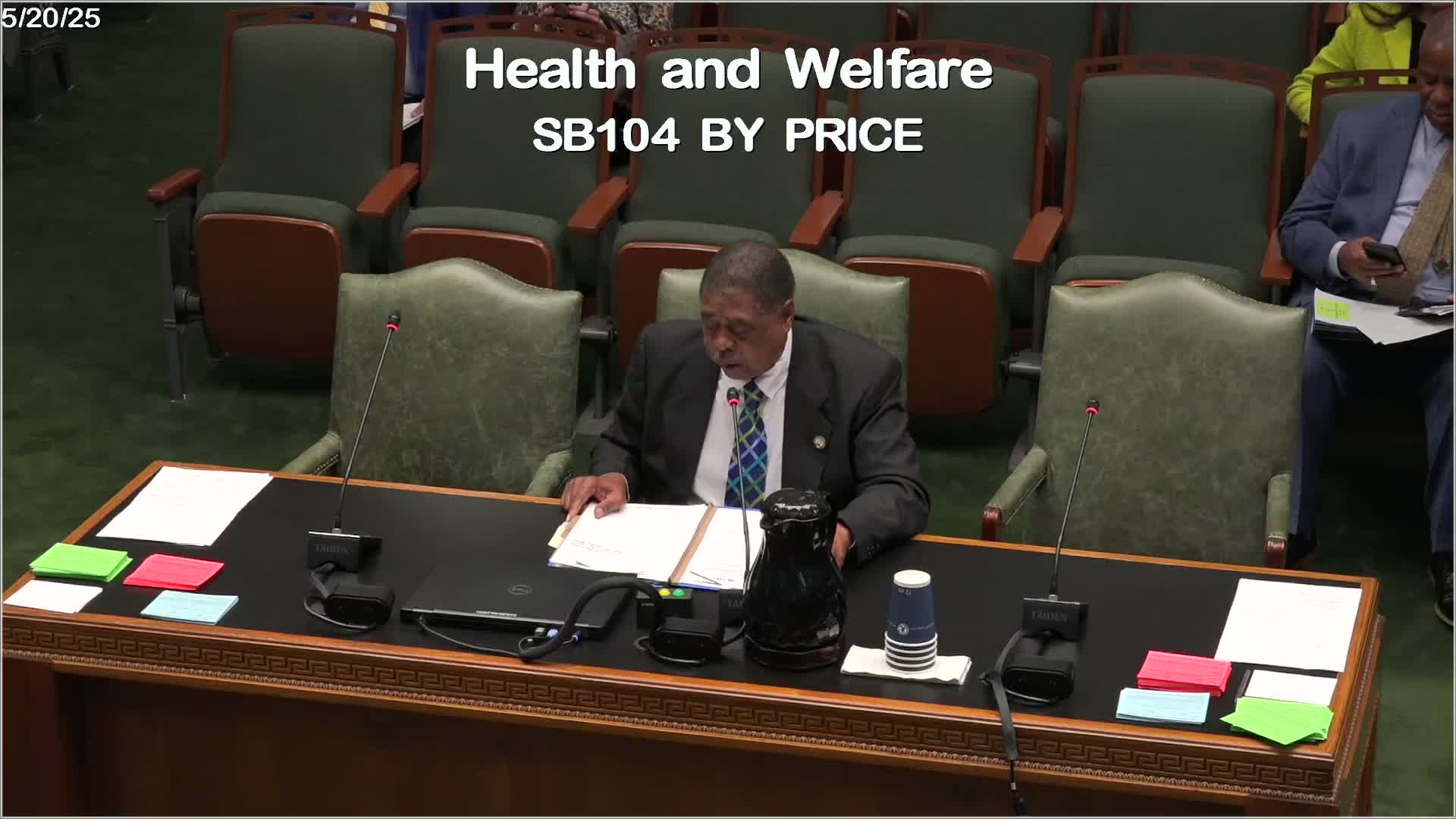 Committee adopts amendment adding Elevate Louisiana representation and advances Senate Bill 104