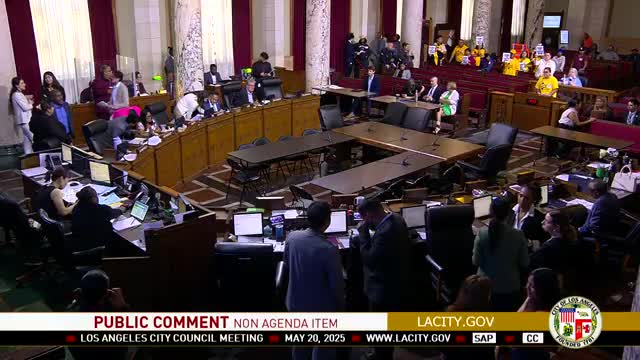 Renter Eloisa Galindo urges LA Council to enforce rent control measures