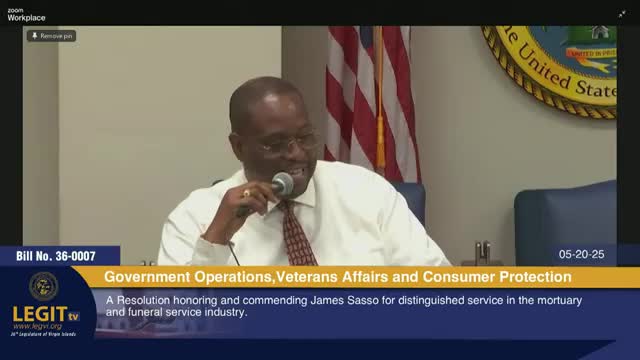 Colleagues honor legacy of artisan from Saint Croix with heartfelt resolution