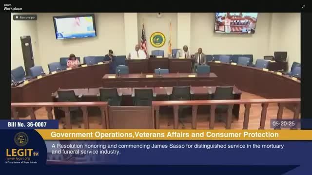 Senate committee honors James Sasso and Sonia Howe for distinguished contributions