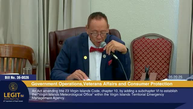 Senator Fonseca advocates for Virgin Islands meteorological office to enhance climate resilience