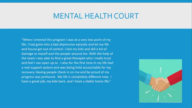 Ingham County Mental Health Court addresses homelessness and substance use recovery programs