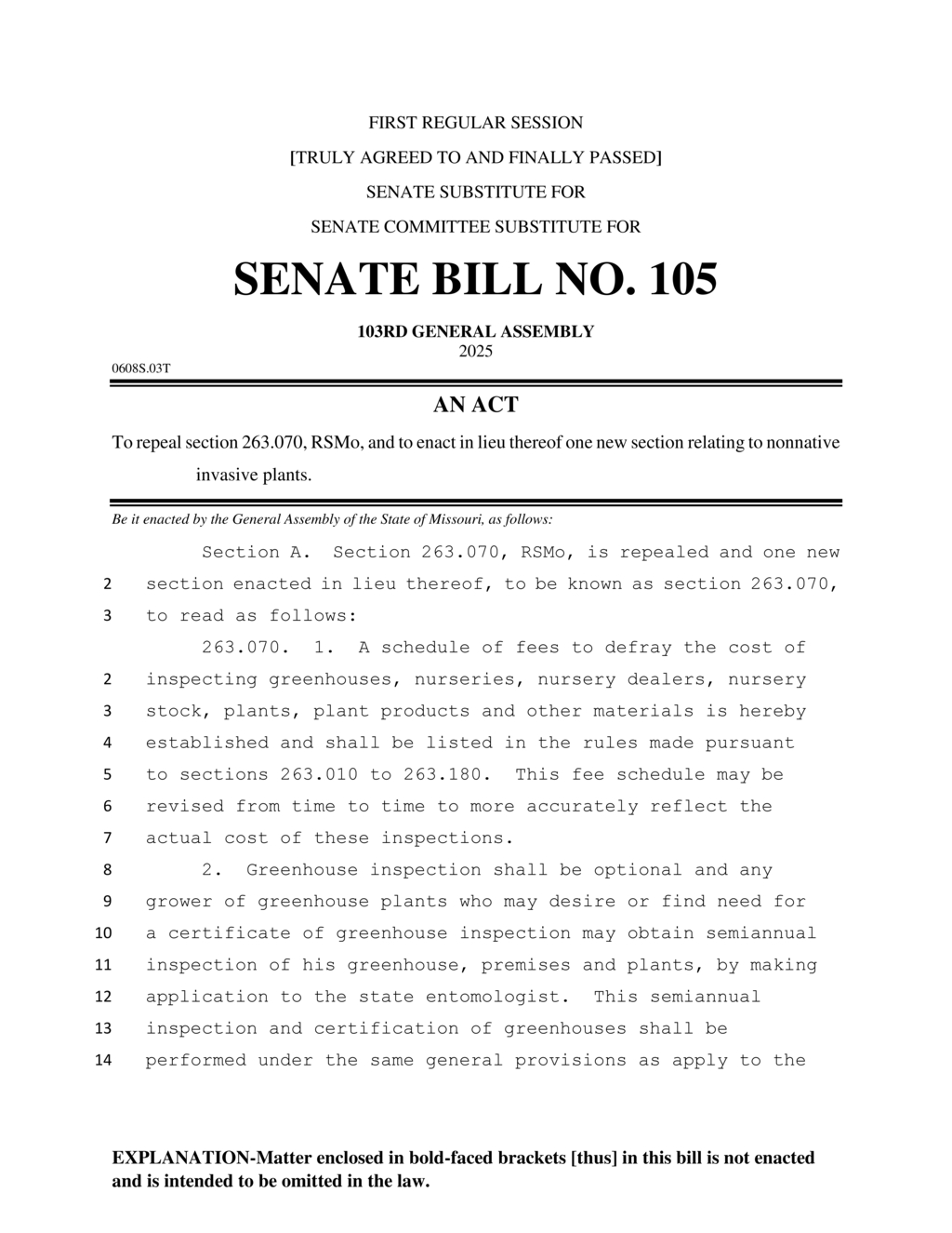 Missouri Assembly enacts new regulations on nonnative invasive plants and nursery inspections