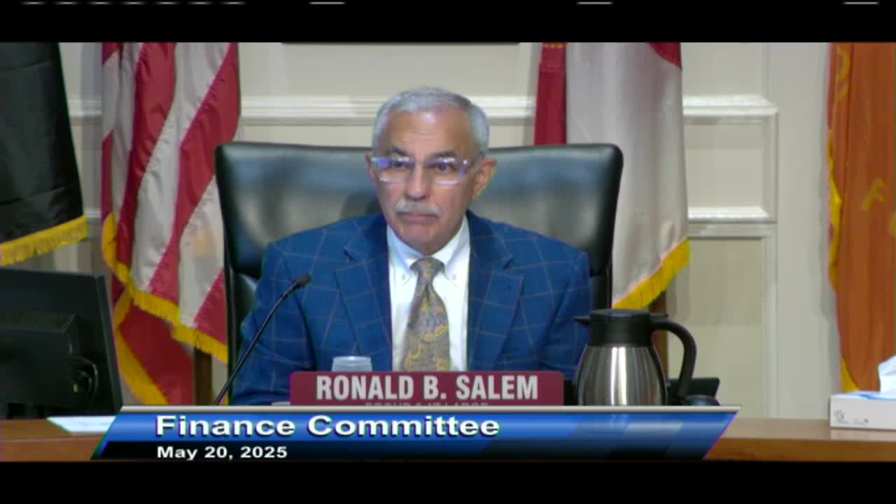 Finance committee approves Property Appraiser budget amendment as emergency to meet state filing deadline