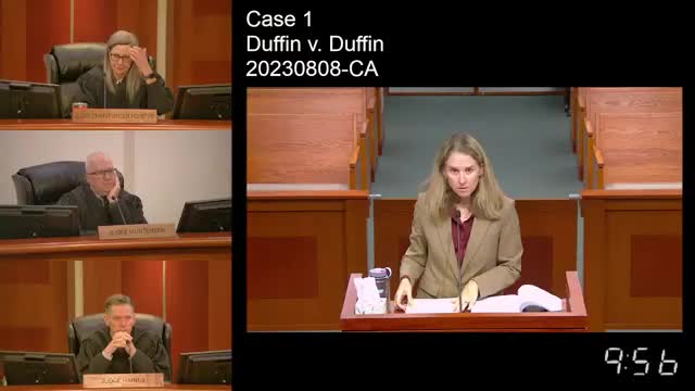 Utah Court of Appeals hears dispute over daycare, "right of first refusal" and 50/50 parenting time in Duffin v. Duffin