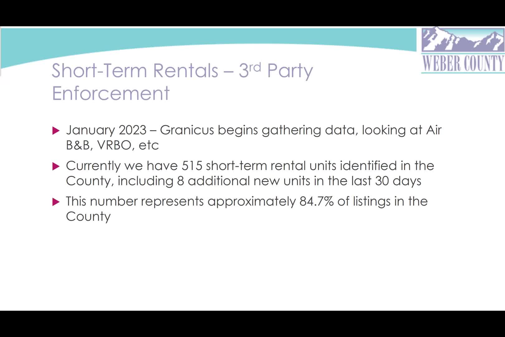 County identifies 515 short term rental units in ongoing data collection effort