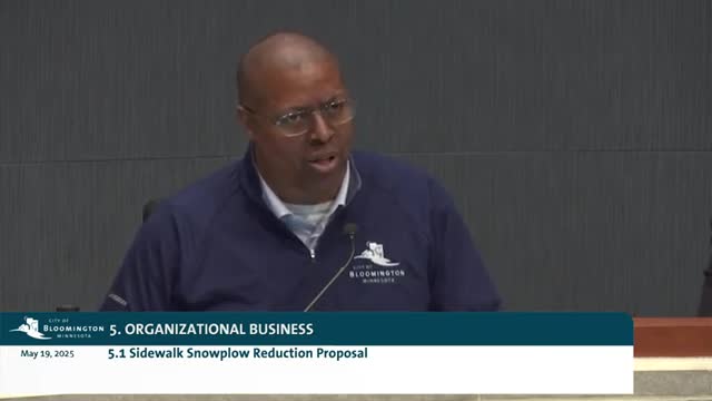Bloomington Council debates snow removal responsibilities for homeowners and city services