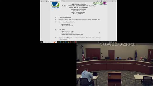 Jackson Park and Recreation Commission approves rental fee schedule for community center