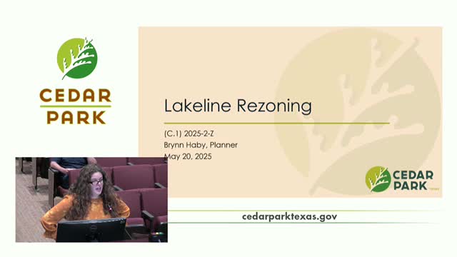 Cedar Park planning commission recommends rezoning at 2600 S. Lakeline Blvd to allow subdivision