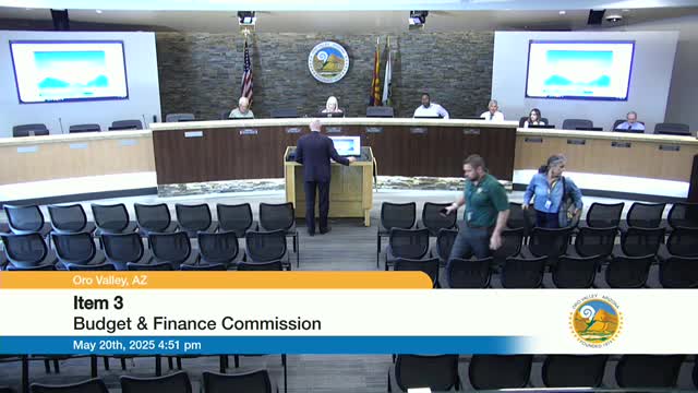 Oro Valley manager recommends a belt‑tightening FY 2025‑26 budget, highlights NERDS as major CIP driver