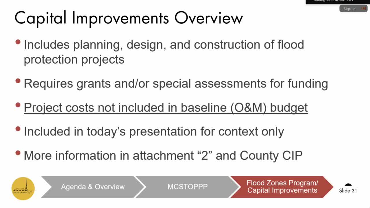 Marin County presents new flood control projects and funding challenges