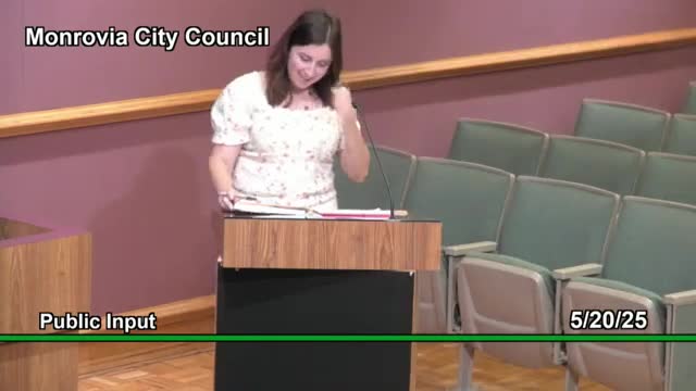 Monrovia residents urge broader tree protections; city staff outlines existing ordinances and planting plans