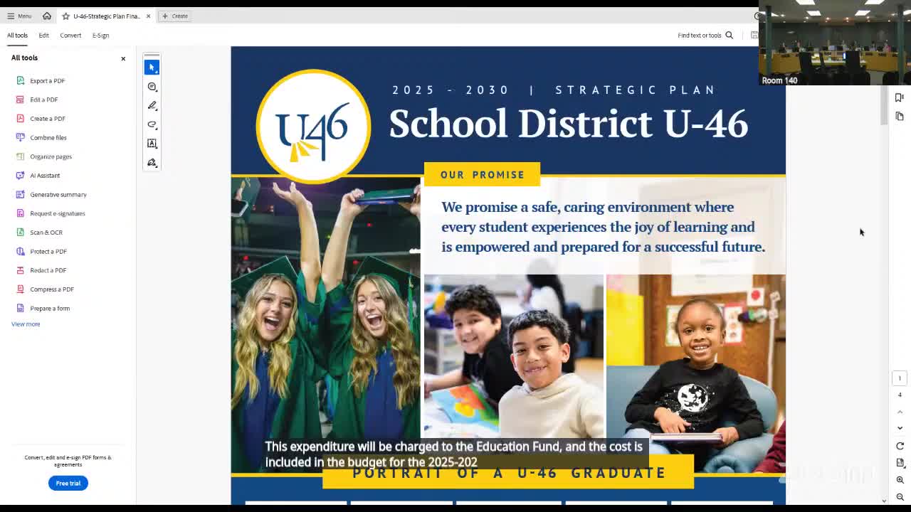 U-46 board unanimously approves 2025–2030 strategic plan presented by Performance Fact