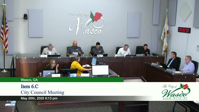 Wasco honors public works for National Public Works Week; staff outline drain cleaning, graffiti and utility duties