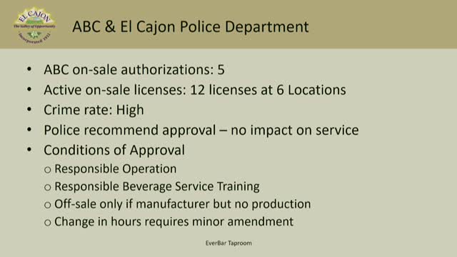 El Cajon planning commission recommends approval for new downtown taproom