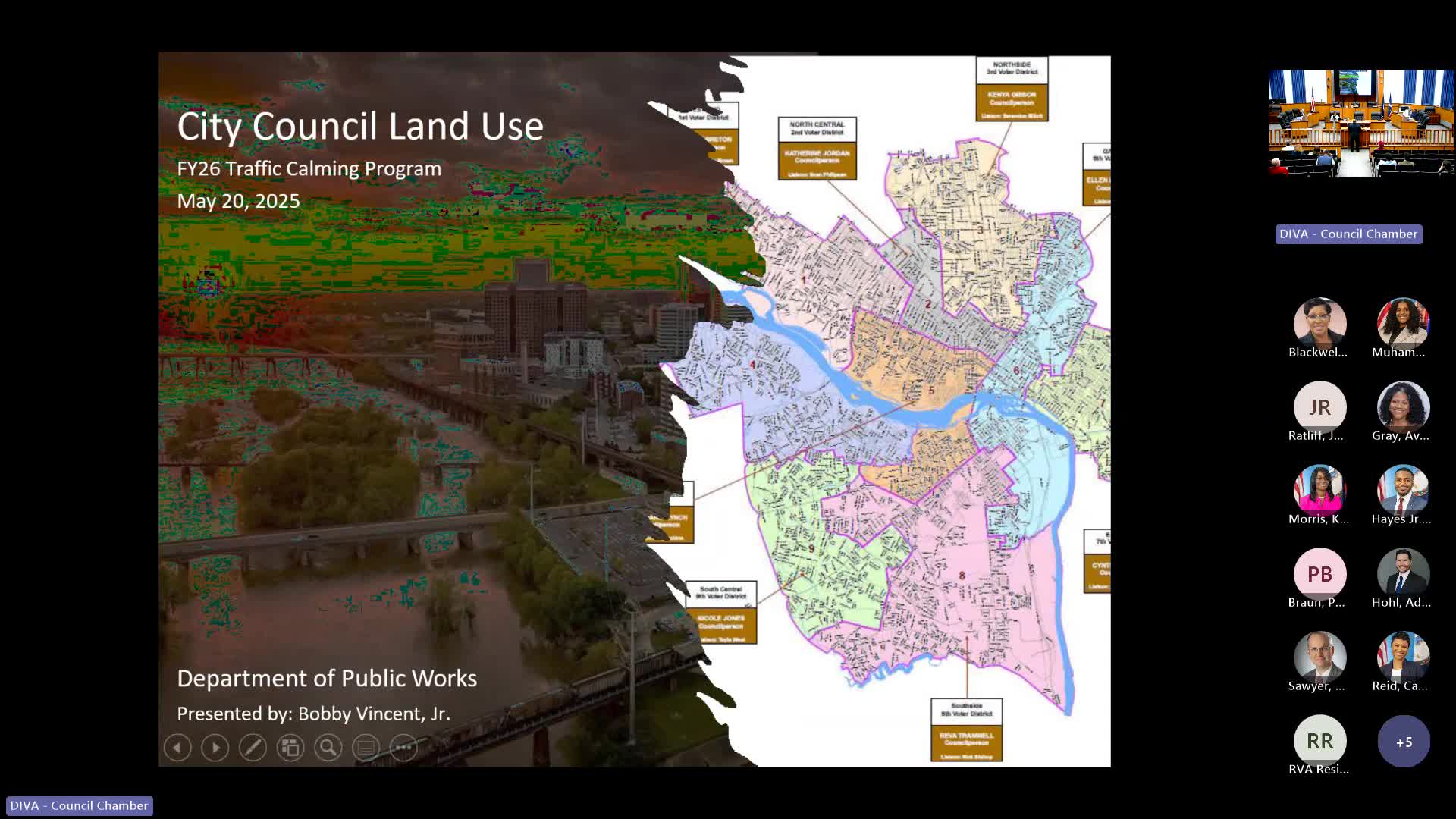 Bobby Vincent outlines Richmond's $21M traffic calming program and safety improvements