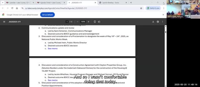 County Board debates construction contract with Clayton Properties Group ahead of Tuesday vote