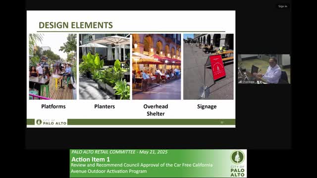 City Council reviews new outdoor dining regulations for Ramona Street parklet program
