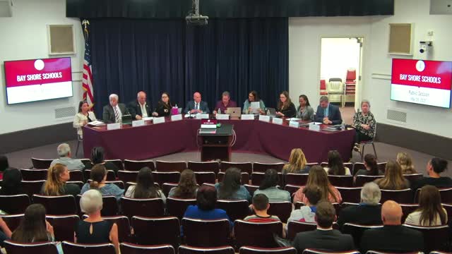 Bayshore School District introduces first student board member and celebrates new principals