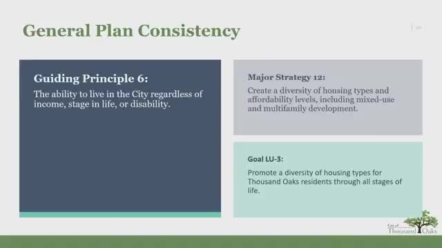 Thousand Oaks Planning Commission recommends housing amendments for affordability and diversity