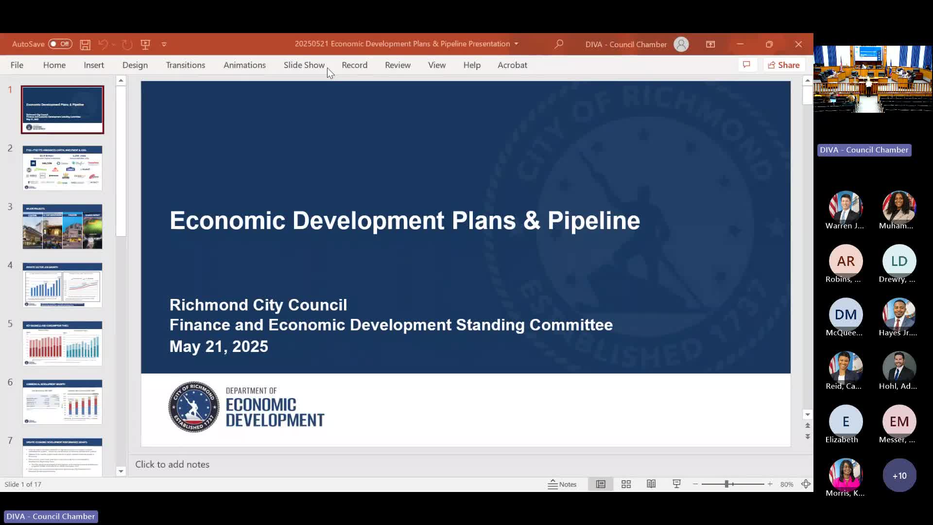 Richmond Economic Development Director unveils transformation strategies and project updates