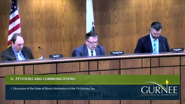 Gurnee Village Board plans half percent sales tax to offset grocery tax elimination