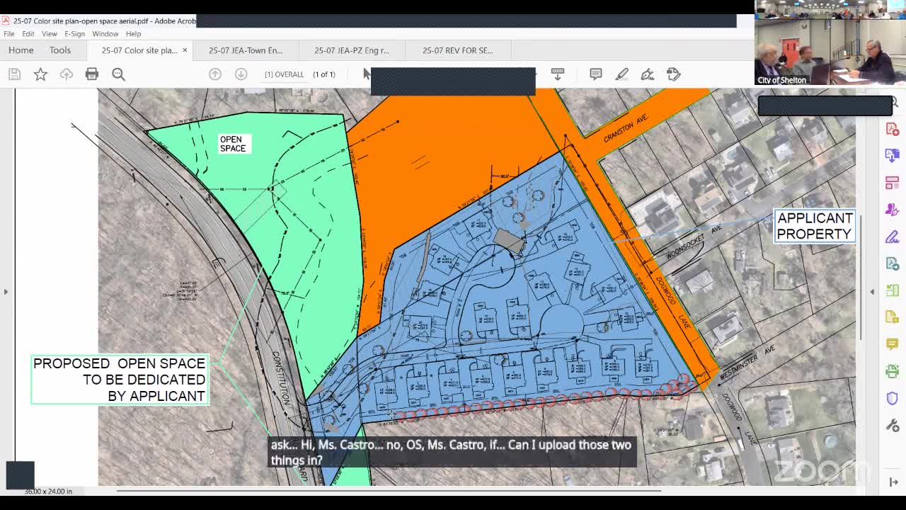 Engineer Eileen Eller details site plan revisions to address sewer concerns