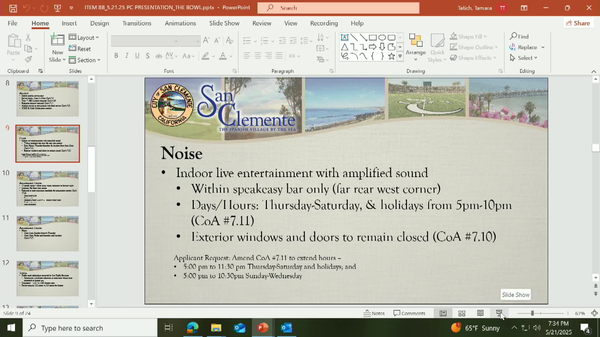 San Clemente Planning Commission approves extended hours for new facility permits