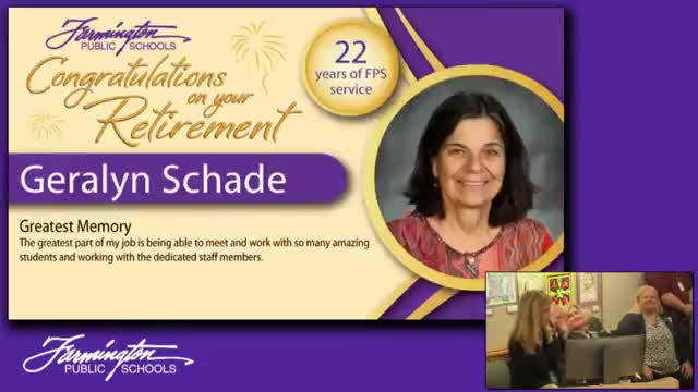 Farmington educators honored for remarkable careers at retirement celebration