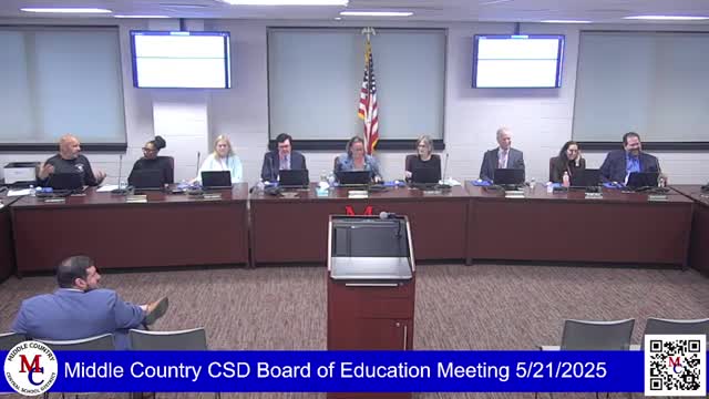 Board of Education conducts budget vote and plans sixth grade career fair