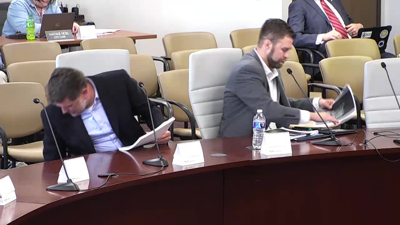 City Manager Martinez updates council on water treatment plant and Lutz reservoir projects