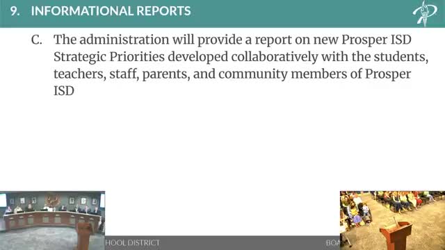 Prosper ISD board outlines strategic priorities for 2025-2030 community engagement plan