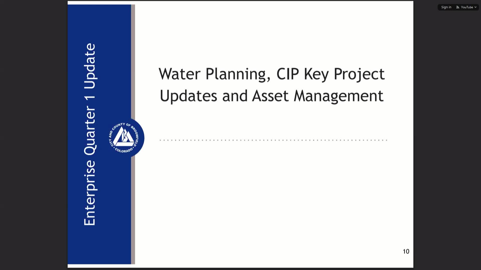 Broomfield outlines comprehensive water resource planning and infrastructure developments