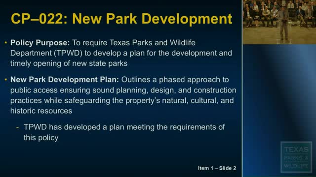 Texas Parks and Wildlife Commission adopts phased park development and oyster cultivation rule changes