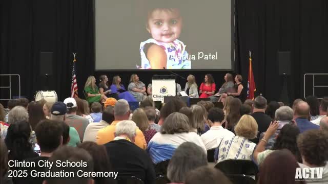 Assistant Principal Abby Kidwell honors Clinton Elementary students and families