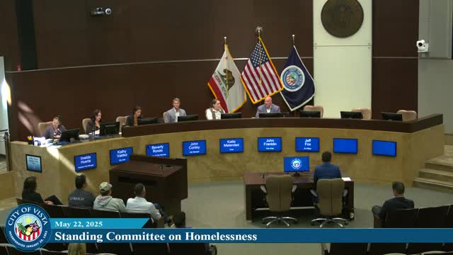 Vista City Council prioritizes data transparency in homeless outreach efforts