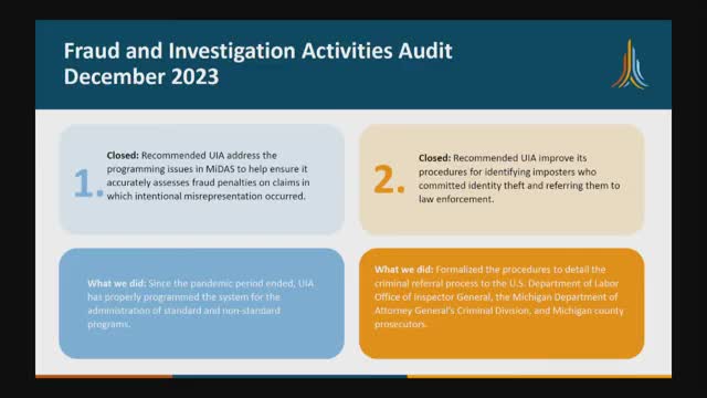 UIA outlines new fraud detection measures and claims processing improvements in audit report